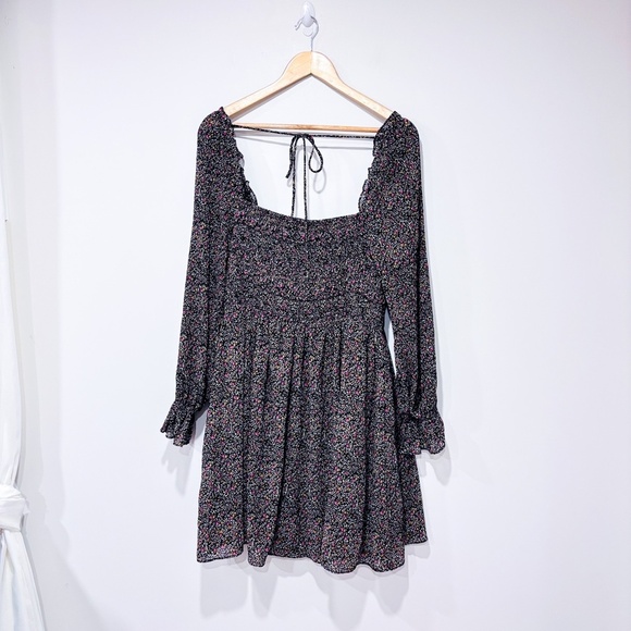 DEX Black floral long-sleeve dress | Romantic everyday piece | X-Large * - Picture 7 of 7